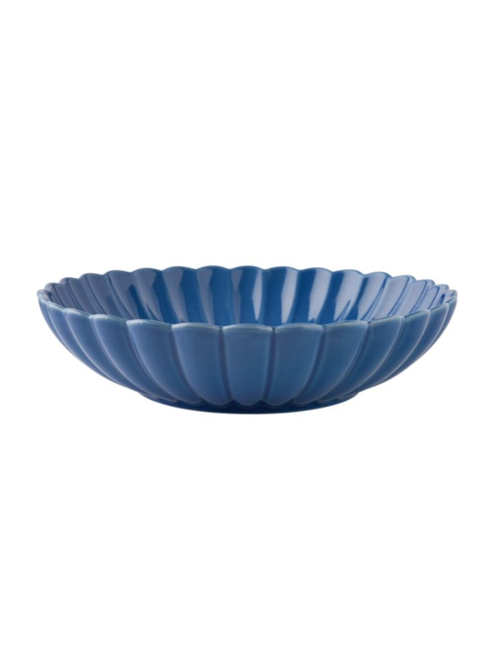 The Pioneer Woman Home Blue Large Scalloped Colette Stoneware 11 in Serving Bowl
